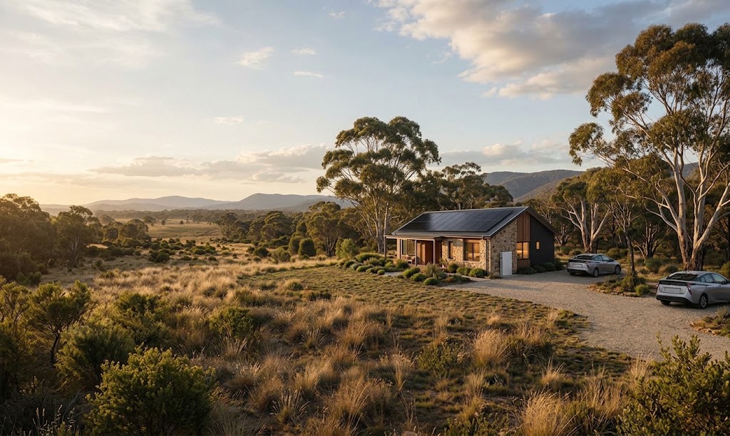 Solar panels for Australian off-grid property