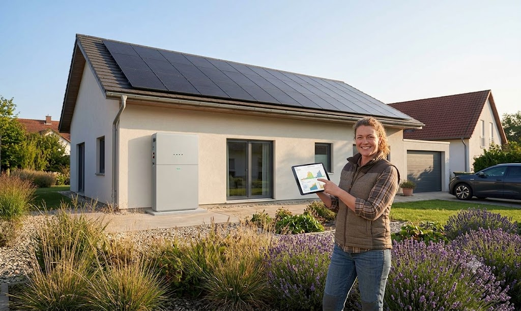 Solar panels and home battery